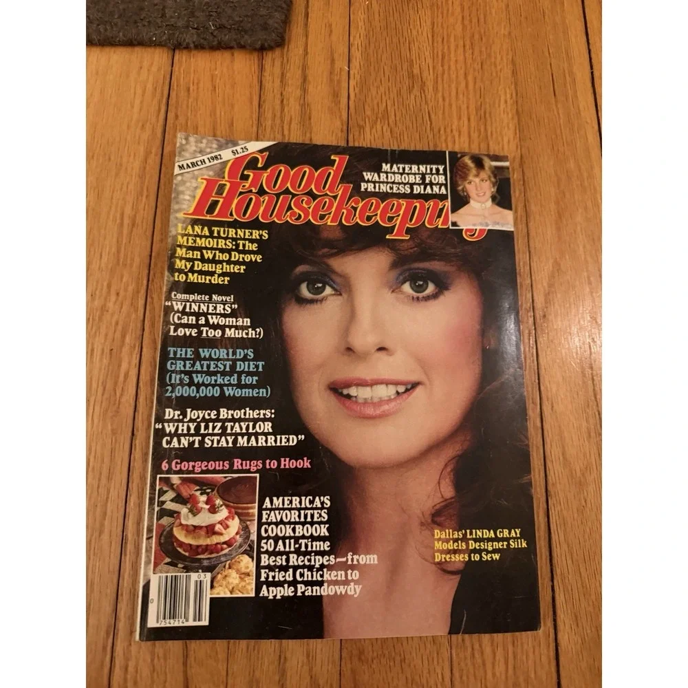Good Housekeeping Magazine March 1982 Princess Diana Linda Gray America Recipes